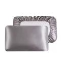 Silk Satin Bonnet Pillowcase 2 in 1 Anti-Frizz Hair Sleep Cap Soft Smooth Hair Care Bonnet Pillow Cover Queen Size 75X50Cm